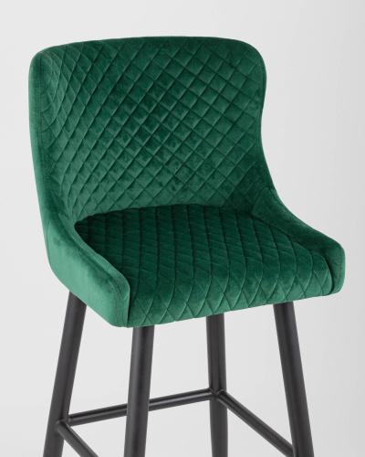 Стул барный Ститч велюр изумрудный. Фото №9