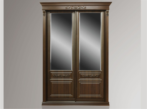 Шкаф-купе Б 8.60-2/1 с зеркалом Классика. Фото №1