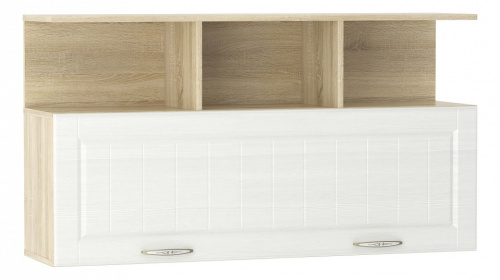 НМ 040.50 Ф Оливия Полка навесная Белое дерево, Дуб Сонома. Фото №1