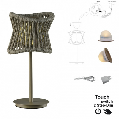 Настольная лампа декоративная Mantra Polinesia 7135 фото Настольная лампа декоративная Mantra Polinesia 7135. Фото №2