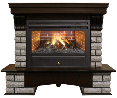 Электрокамин RealFlame Country Rock 26 AO с Novara 26 3D. Фото №2