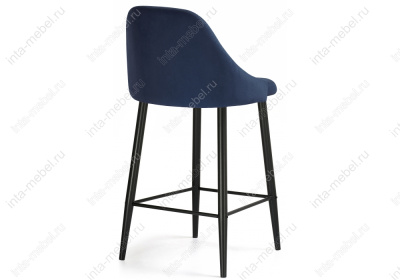 Барный стул Джама темно-синий / черный матовый. Фото №4