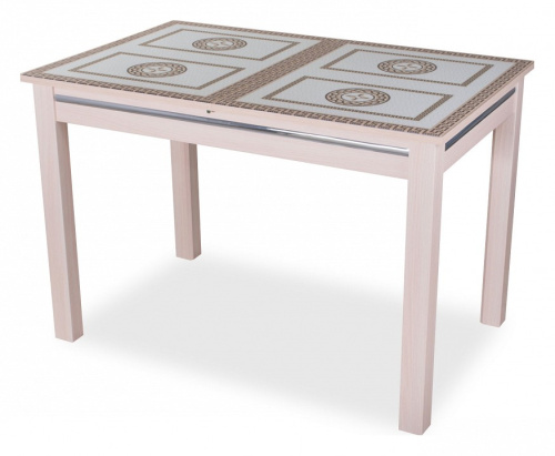 Стол обеденный Вальс-1 со стеклом. Фото №1