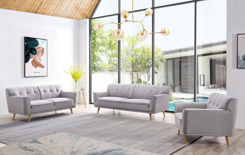 Диван Florena 5281 (3-х местный) серый/бежевый. Фото №10