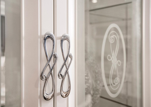 Витрина двухстворчатая Мишель  белый матовый. Фото №7