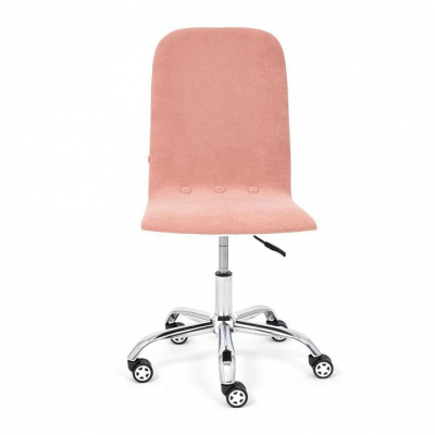 Кресло RIO флок/кож/зам , розовый/белый, 137/36-01. Фото №2
