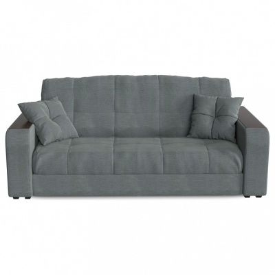 Диван прямой Сансет Грей аккордеон (велюр, Серый) 153/95/110. Фото №2