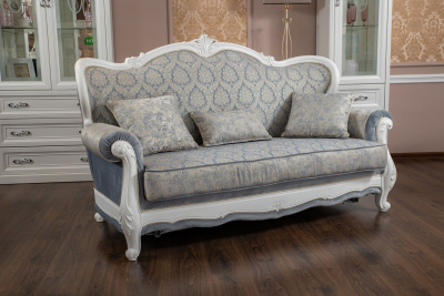 Диван 3-х местный "Мишель" с раскладным механизмом, декор белый матовый. Фото №5