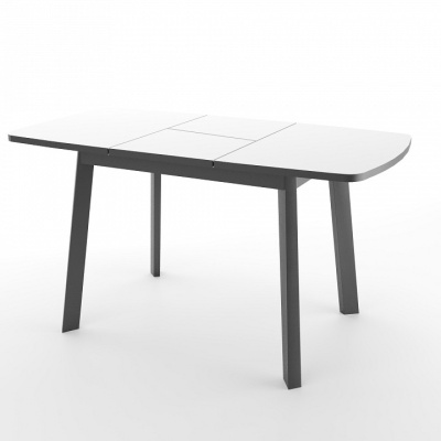 Стол обеденный Dikline Unis 12 белый/черный. Фото №2