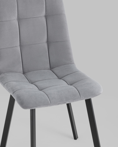 Стул Oliver Square велюр серый. Фото №9