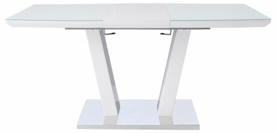 Стол обеденный DT-9107 белый/белый, хром. Фото №3