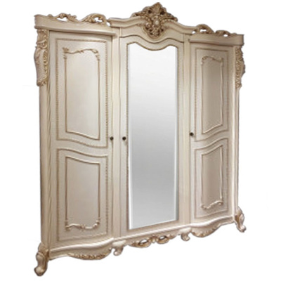 Шкаф 3-ств Джоконда крем глянец. Фото №2