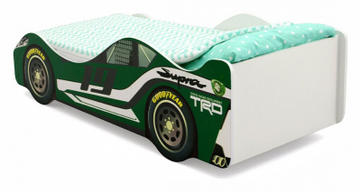 Кровать-машина Супра, зеленый. Фото №4