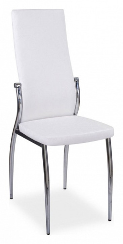 Стул кухонный  белый с плетеной текстурой, повышенной комфортности. Фото №1