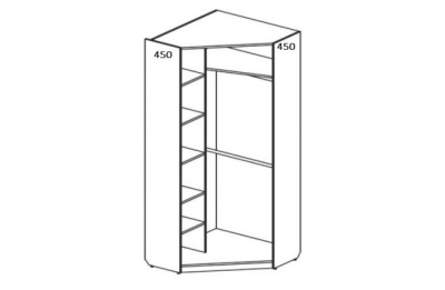 Шкаф угловой Силуэт фото Шкаф угловой Силуэт. Фото №3