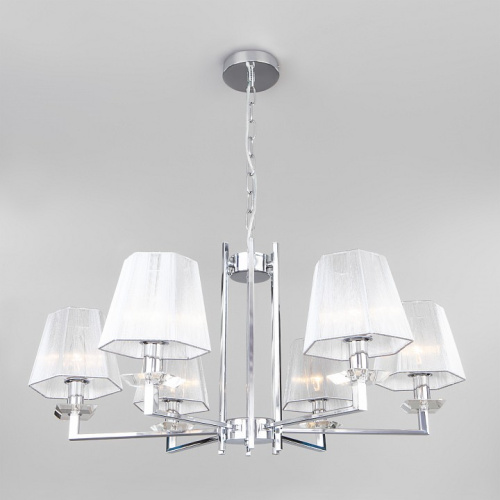 Подвесная люстра Eurosvet Alegria 60114/6 хром. Фото №2