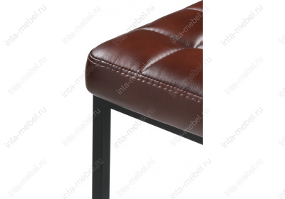 Барный стул Лофт кожзам мустанг браун / черный матовый. Фото №4
