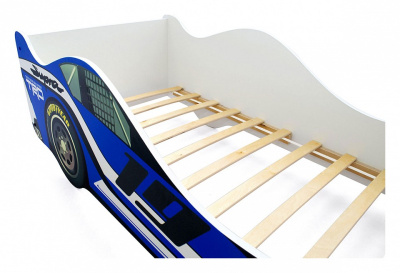 Кровать-машина Супра, синий. Фото №3