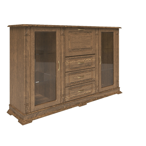 Шкаф Верди Люкс 3/2з П487.12з. Фото №2