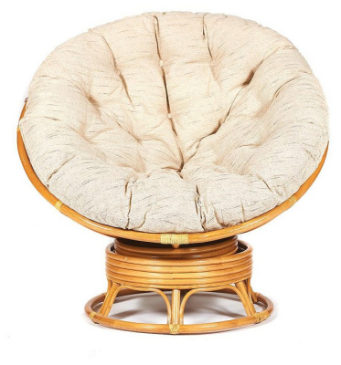 Кресло-качалка PAPASAN w 23/01 B / с подушкой / Honey (мед), ткань Старт. Фото №2