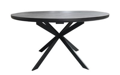 Стол обеденный Astra (120) Matt Black/Dark Gray (Черный Матовый/Темно-Серая Керамика). Фото №4