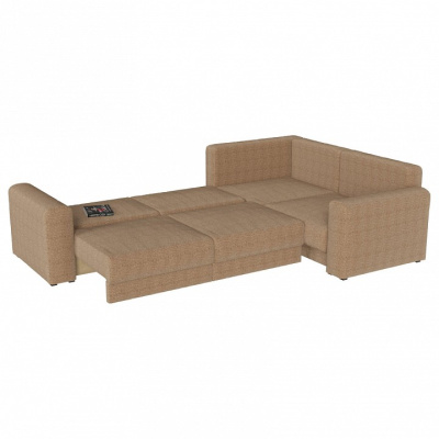 Диван угловой Мэдисон Long 2 рогожка (рогожка, Коричневый) 335/90/230 правый. Фото №2