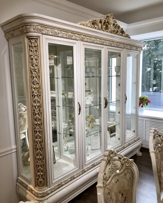 Сервант "Алсу", белый глянец фото Сервант "Алсу", белый глянец. Фото №4