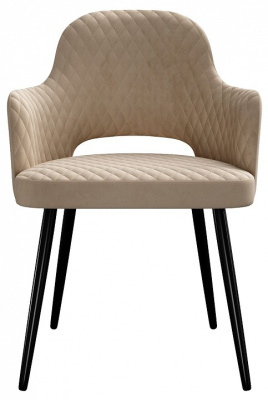 Стул DikLine 251 бежевый Z128/белый фото Стул DikLine 251 бежевый Z128/белый. Фото №2