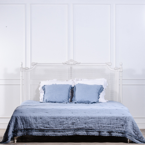 DF864-18 M01 Кровать деревянная, изголовье ротанг 180х200 SIENA. Фото №1