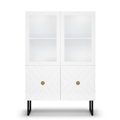 Шкаф низкий (2 стеклодвери) Марсель. Фото №3