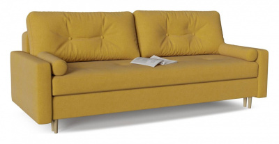 Диван прямой Белфаст unit MaxYellow пантограф Желтый велюр. Фото №2