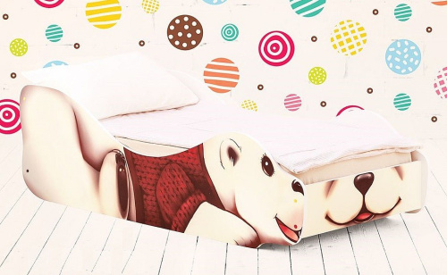 Кровать Полярный Мишка Умка, бежевый. Фото №3