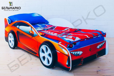 Кровать-машина Lamborghini, красный. Фото №3