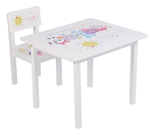 Набор для детской Polini Kids Малышарики 105 S, белый фото Набор для детской Polini Kids Малышарики 105 S, белый. Фото №1