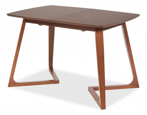 Стол раскладной VAKU (Ваку) основание бук, столешница мдф, 80x120+40x75см, Коричневый. Фото №1