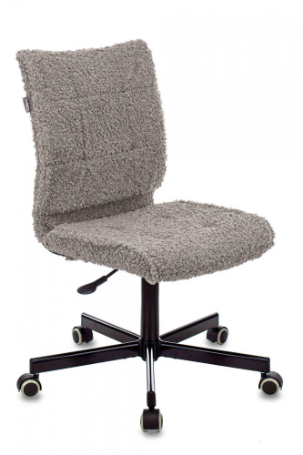 Кресло Бюрократ CH-330M серый экомех крестовина металл черный. Фото №1