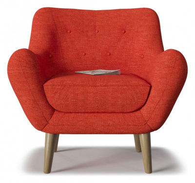 Кресло Элефант dream red Красный рогожка. Фото №2