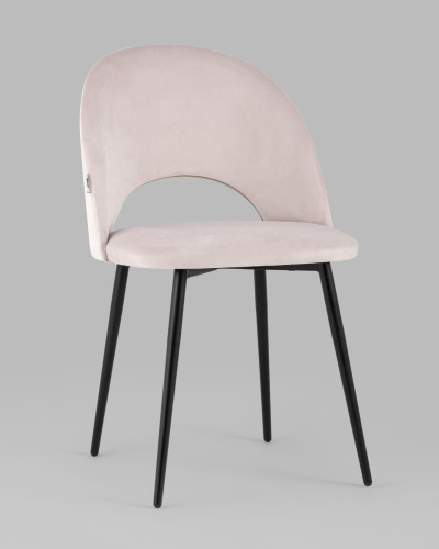 Стул Меган велюр светло-розовый фото Стул Меган велюр светло-розовый. Фото №3