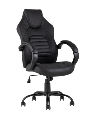 Кресло игровое TopChairs Racer Midi черное. Фото №2