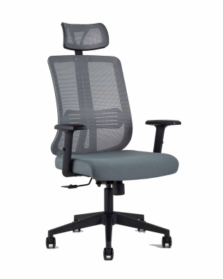 Кресло руководителя TopChairs Post серое. Фото №2