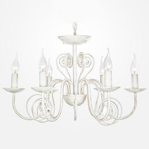 Подвесная люстра Eurosvet Tomas 60018/6 белый с золотом. Фото №1