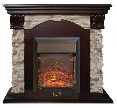 Электрокамин RealFlame Dublin Rock STD/EUG AO Majestic Lux BR S. Фото №3