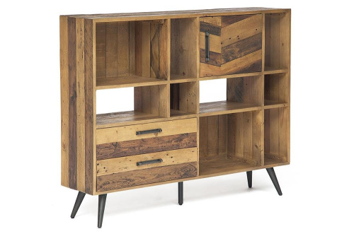 Шкаф книжный Secret De Maison Largo (Ларго) (mod. LAR L02-Н120) (Brown recycled). Фото №1