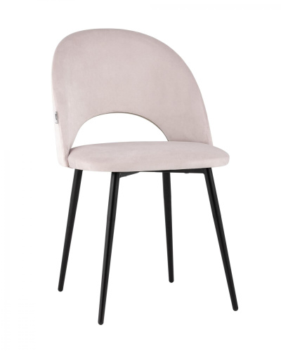 Стул Меган велюр светло-розовый фото Стул Меган велюр светло-розовый. Фото №1