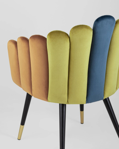 Кресло Камелия сине-зеленый. Фото №8