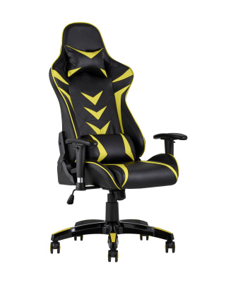Кресло игровое TopChairs Corvette желтое. Фото №2