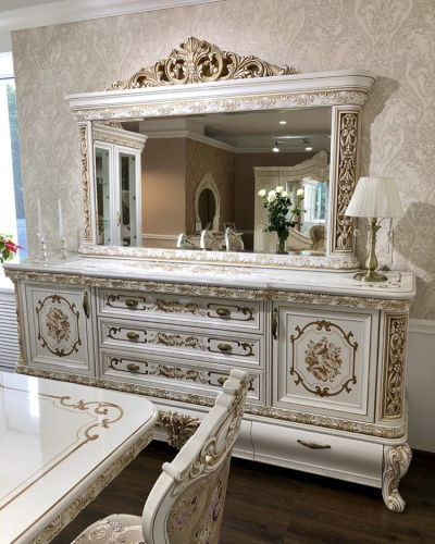 Комплект (гостиная группа) "Алсу", белый глянец. Фото №3