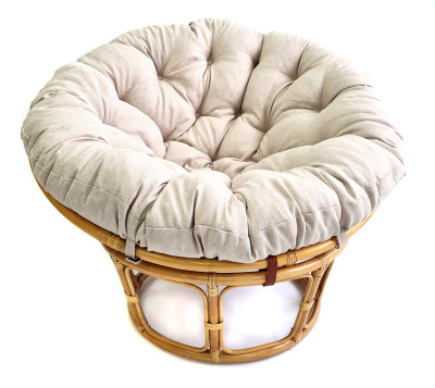 Кресло Папасан 23/01 с бежевой подушкой. Фото №5