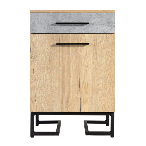 Комод для обуви с ящиком Loft Дуб натур/Бетон. Фото №13