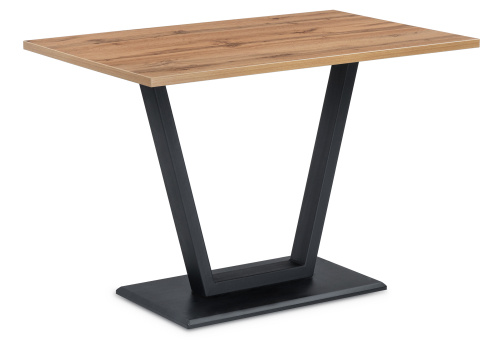 Стол деревянный Мичиган Лофт 25 мм дуб вотан / черный матовый фото Стол деревянный Мичиган Лофт 25 мм дуб вотан / черный матовый. Фото №1